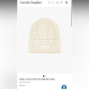 Favorite Daughter Ivory Knit Beanie